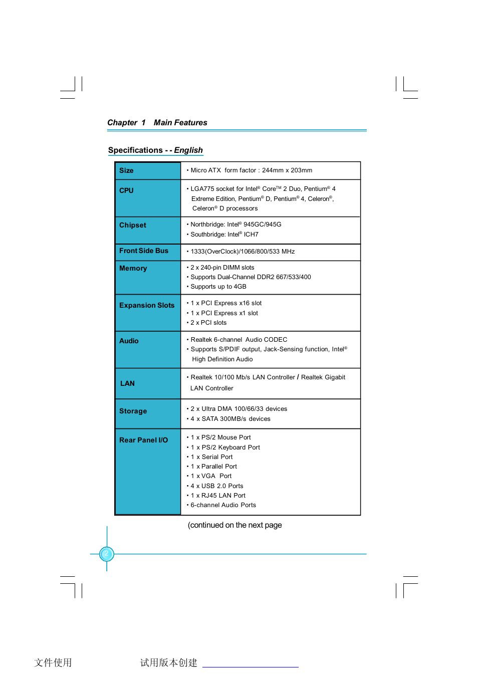 Foxconn 45CMX User Manual | Page 8 / 47