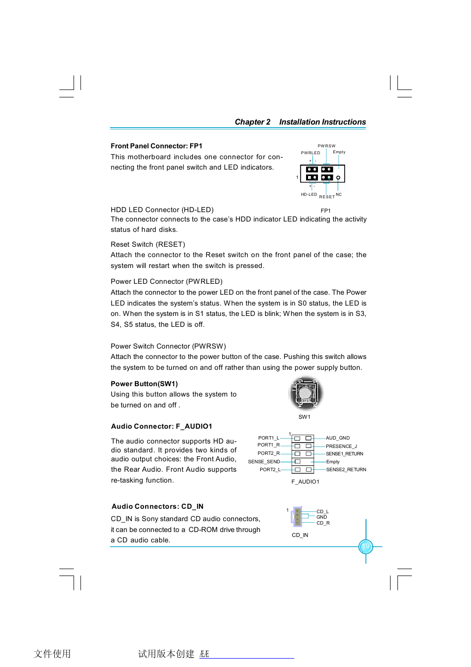 Chapter 2 installation instructions | Foxconn 975X7AB-8EKRS2H User Manual | Page 26 / 79