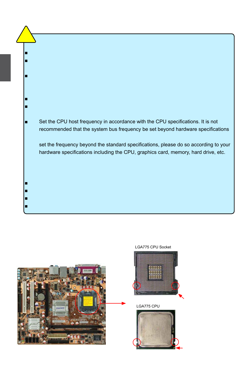 1 install the cpu and cpu cooler, Install the cpu | Foxconn G31MG Series User Manual | Page 15 / 85