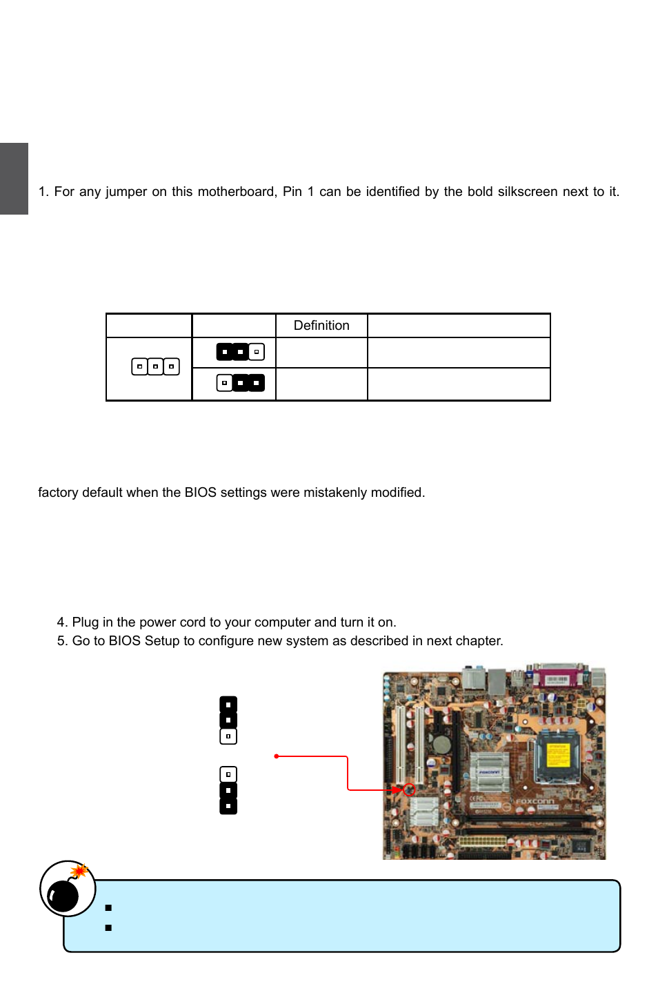 5 jumpers | Foxconn G31MG Series User Manual | Page 25 / 85