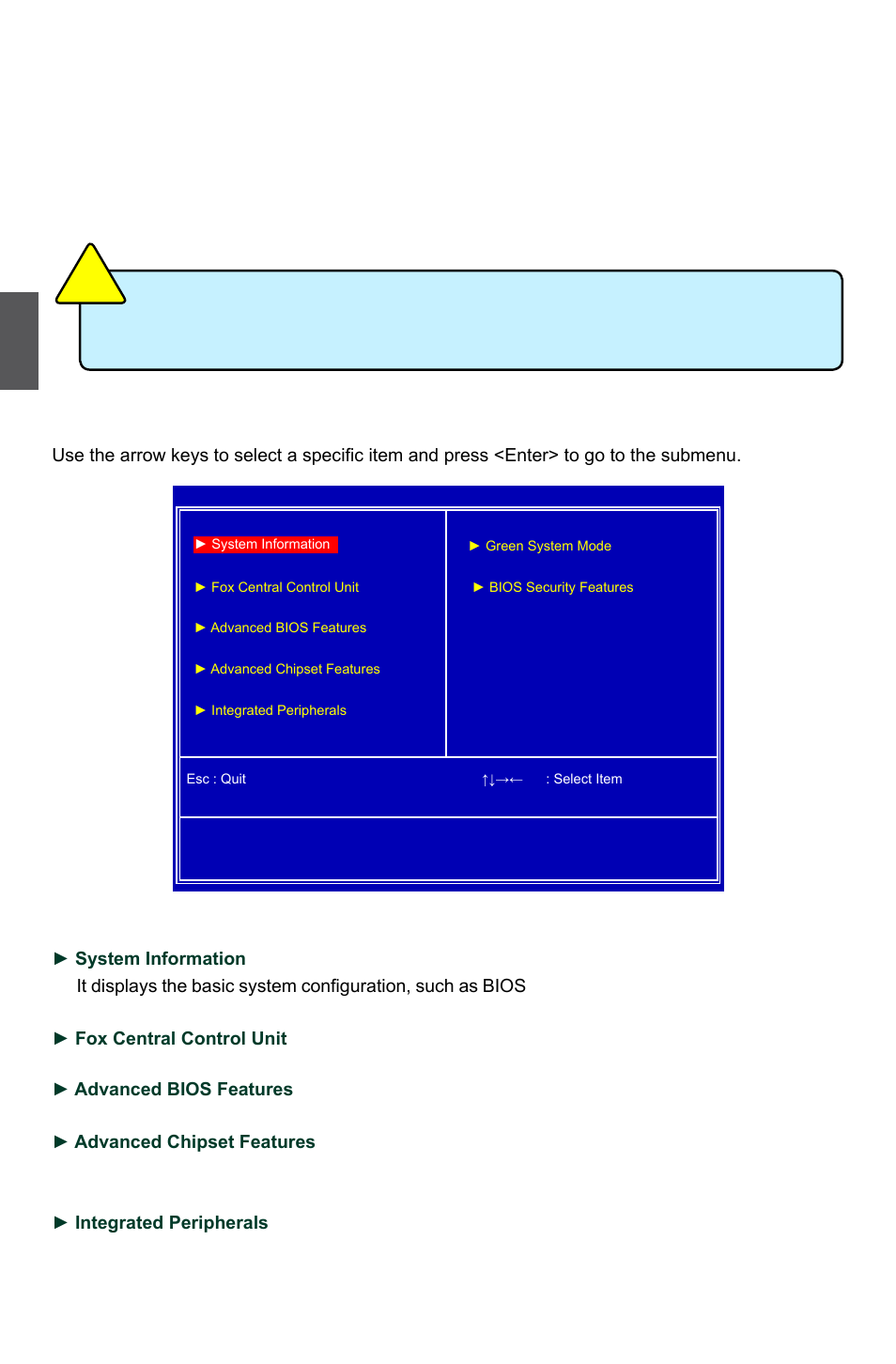 Enter bios setup, Main menu | Foxconn G31MG Series User Manual | Page 27 / 85
