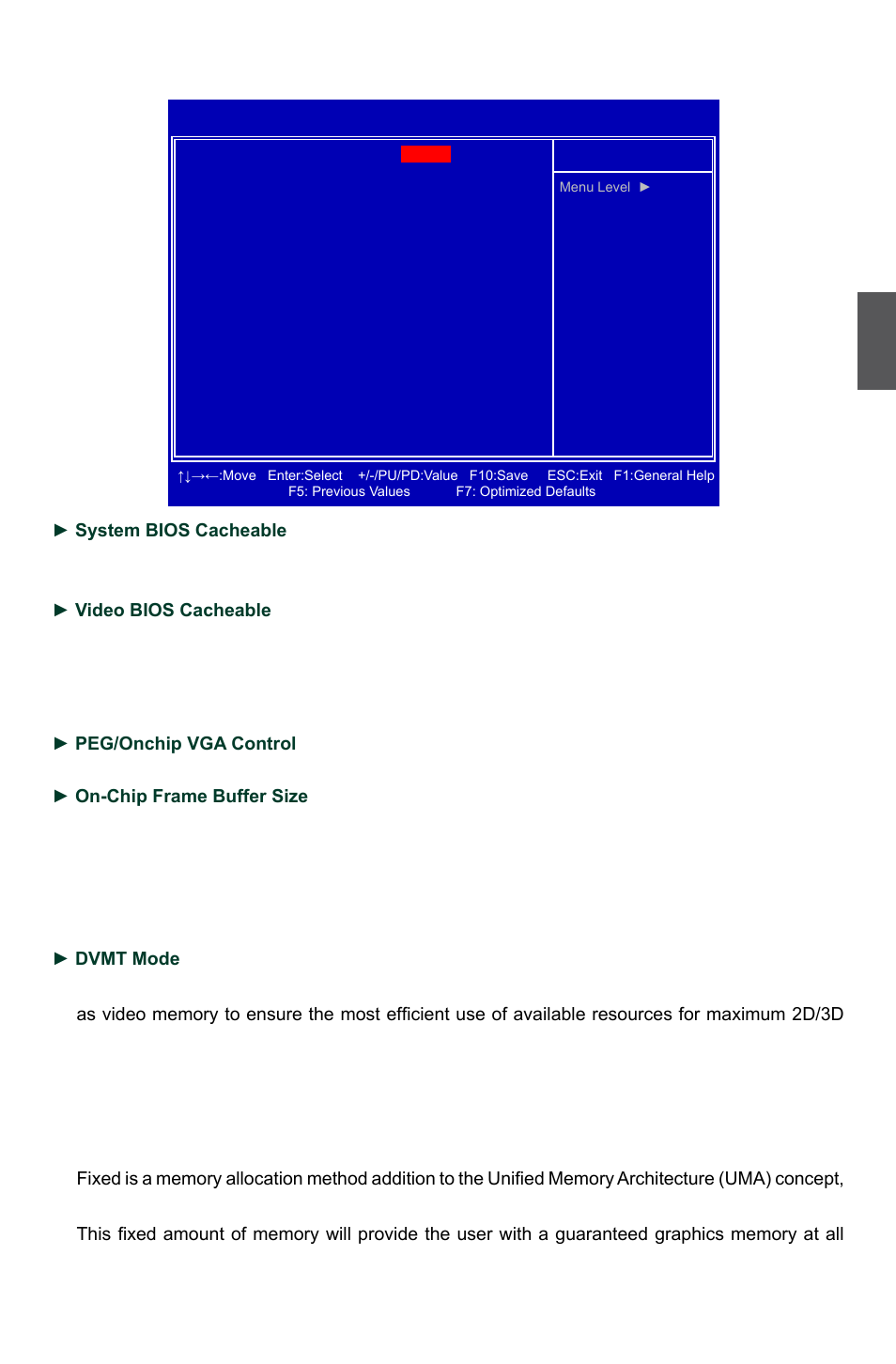 Advanced chipset features | Foxconn G31MG Series User Manual | Page 38 / 85