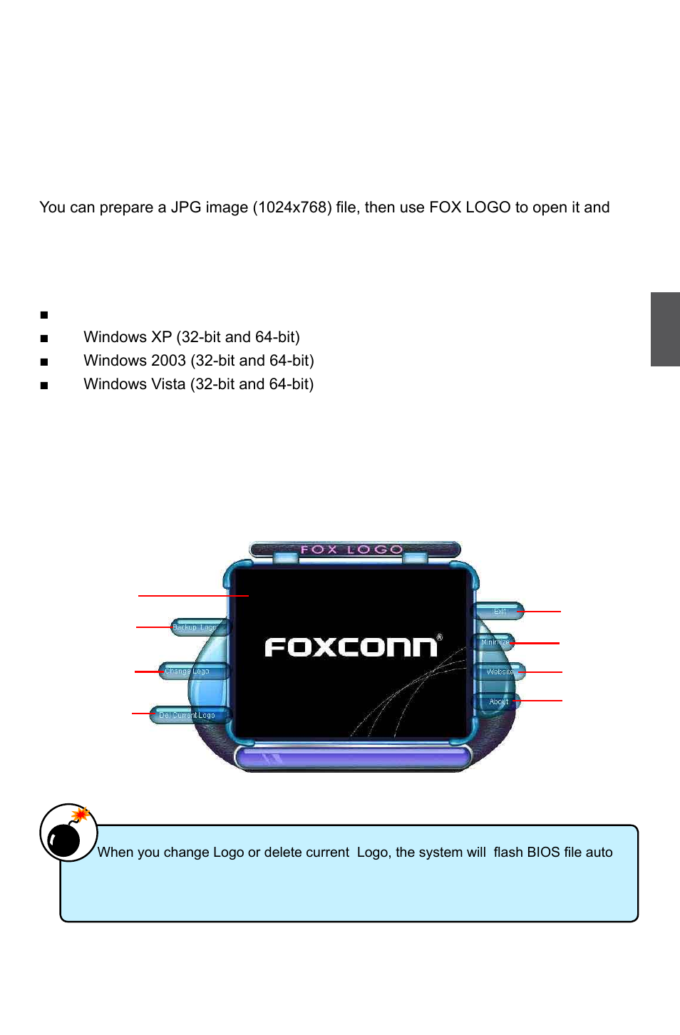 Fox logo, Using fox logo | Foxconn G31MG Series User Manual | Page 76 / 85