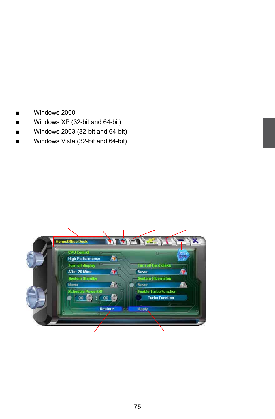 Fox energy management, Using fox energy management | Foxconn G31MG Series User Manual | Page 82 / 85