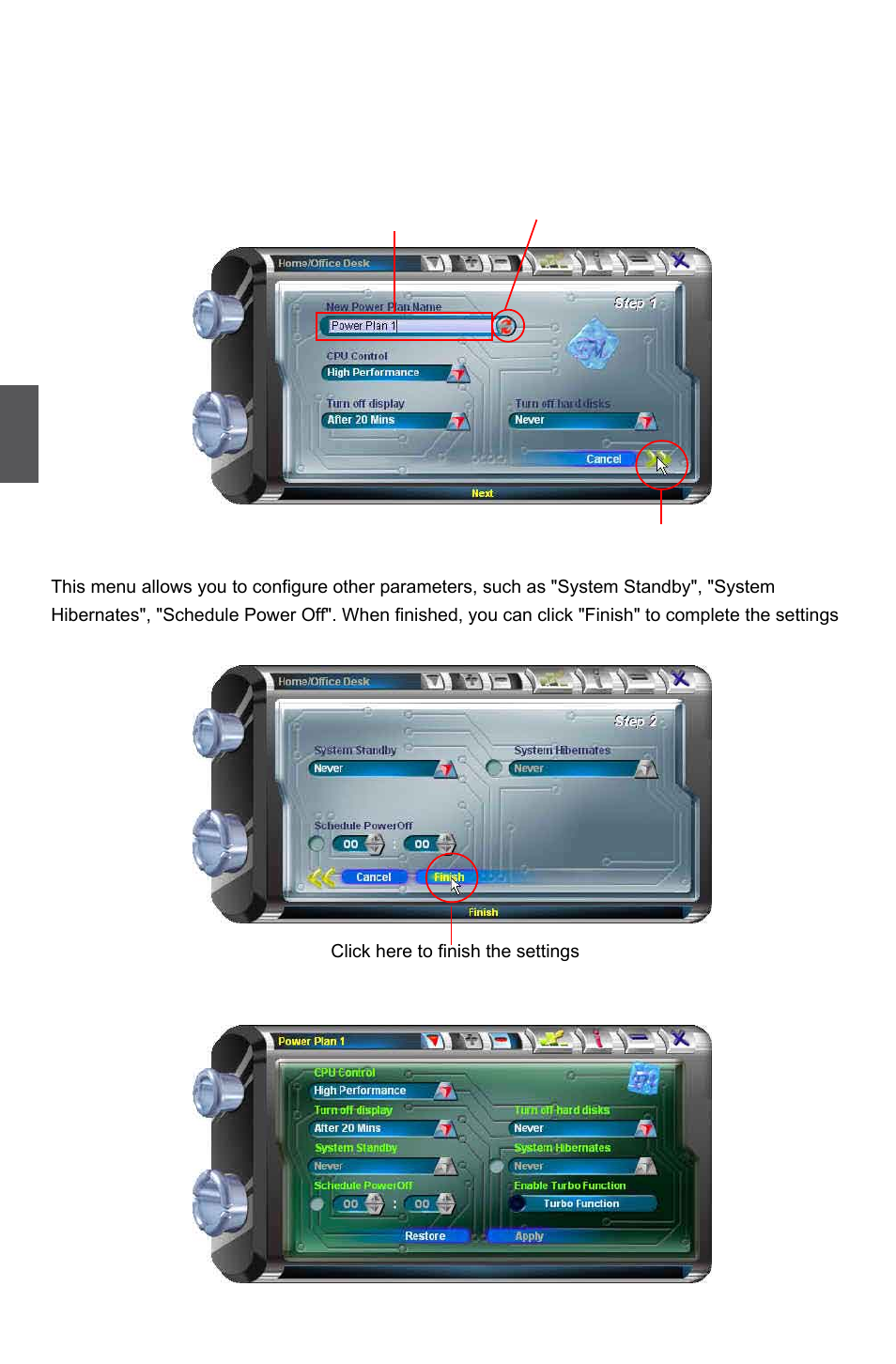 Create new power plan | Foxconn G31MG Series User Manual | Page 83 / 85