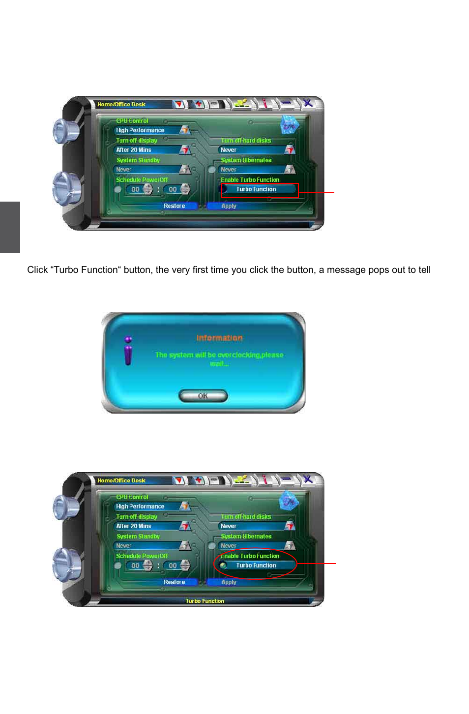 Turbo function | Foxconn G31MG Series User Manual | Page 85 / 85