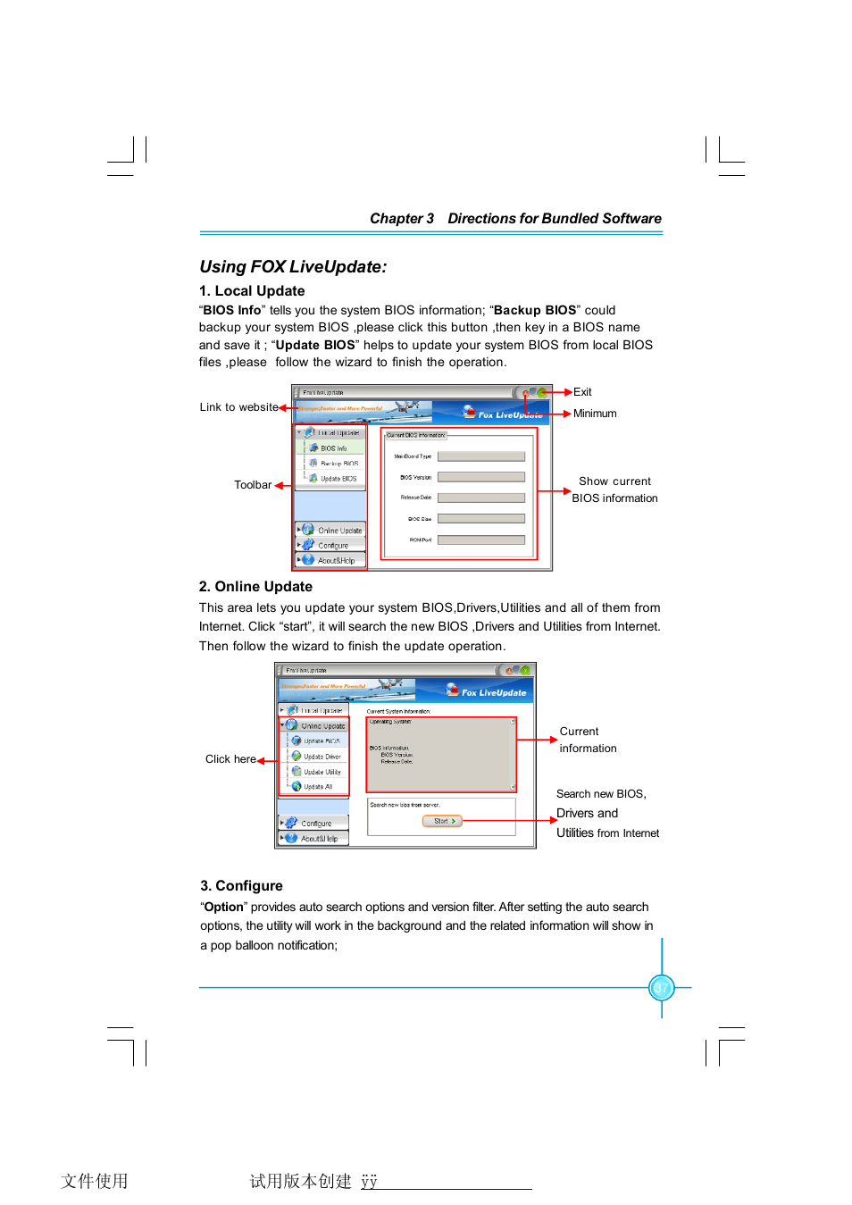 Using fox liveupdate | Foxconn P31A Series User Manual | Page 43 / 45