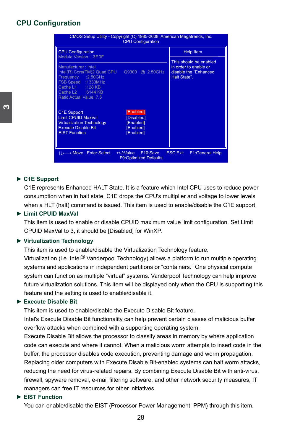 Cpu configuration | Foxconn G41AP User Manual | Page 35 / 73