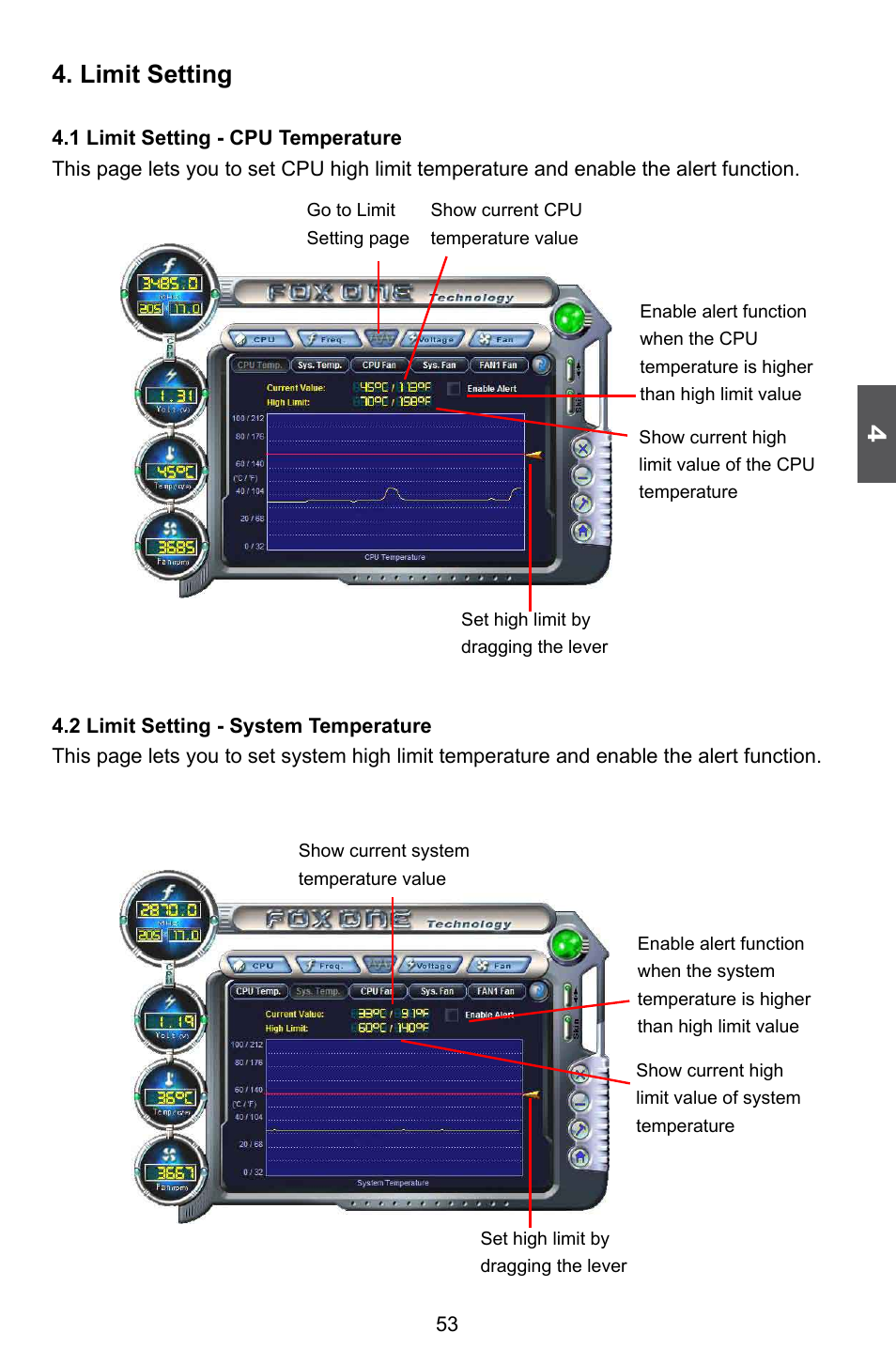 Limit setting | Foxconn G41AP User Manual | Page 60 / 73