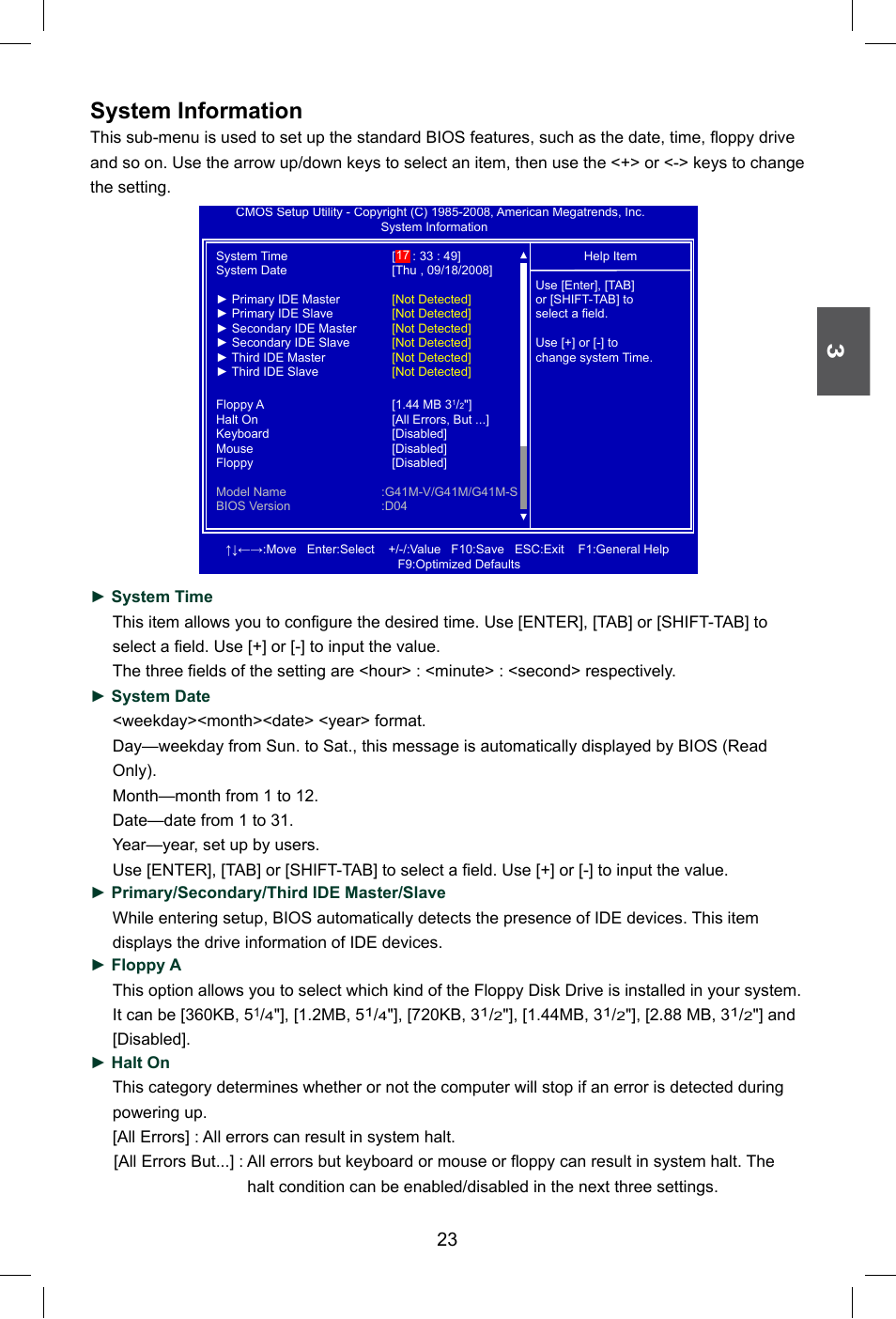 System information | Foxconn G41M Series User Manual | Page 30 / 75