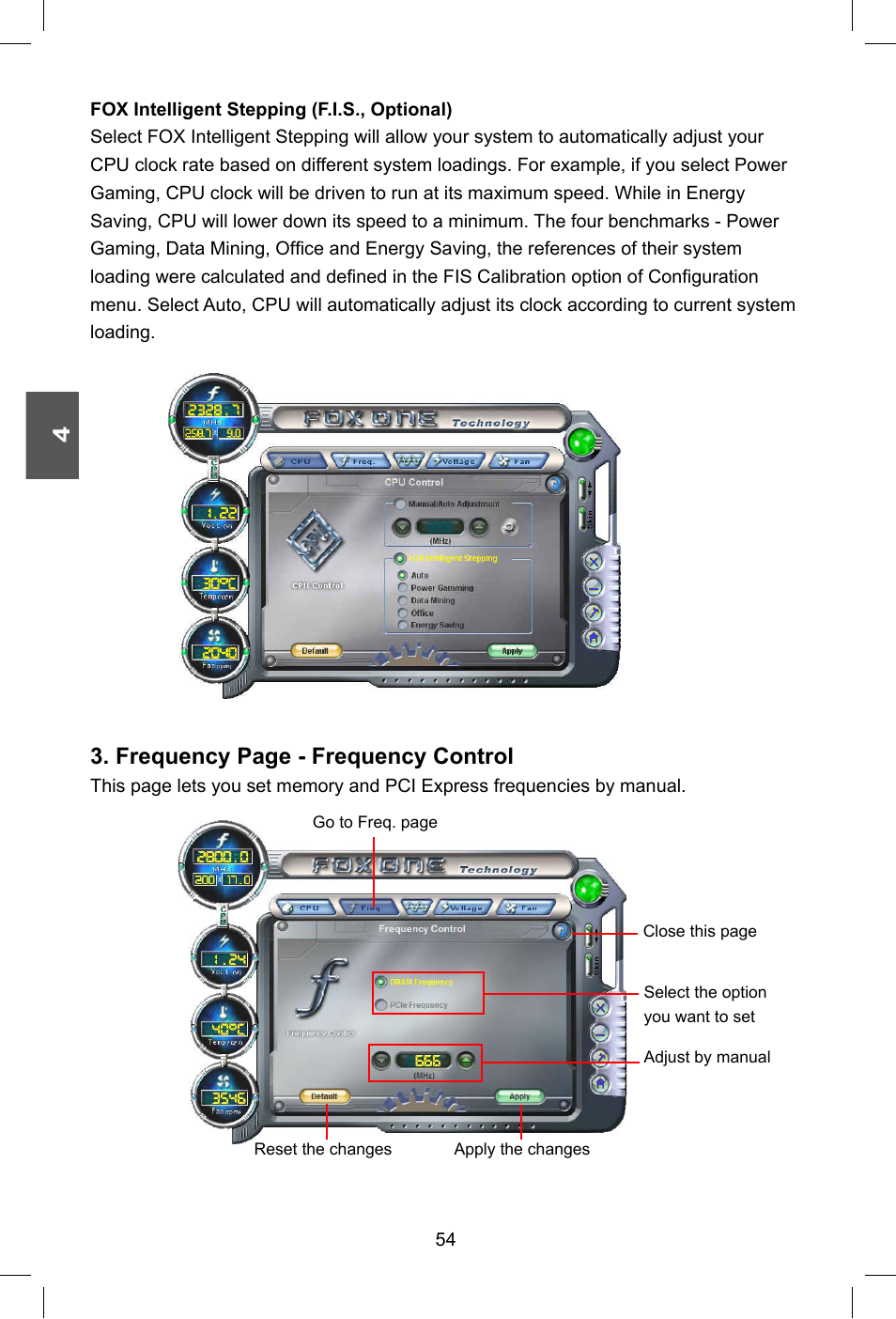 Frequency page - frequency control | Foxconn G41M Series User Manual | Page 61 / 75