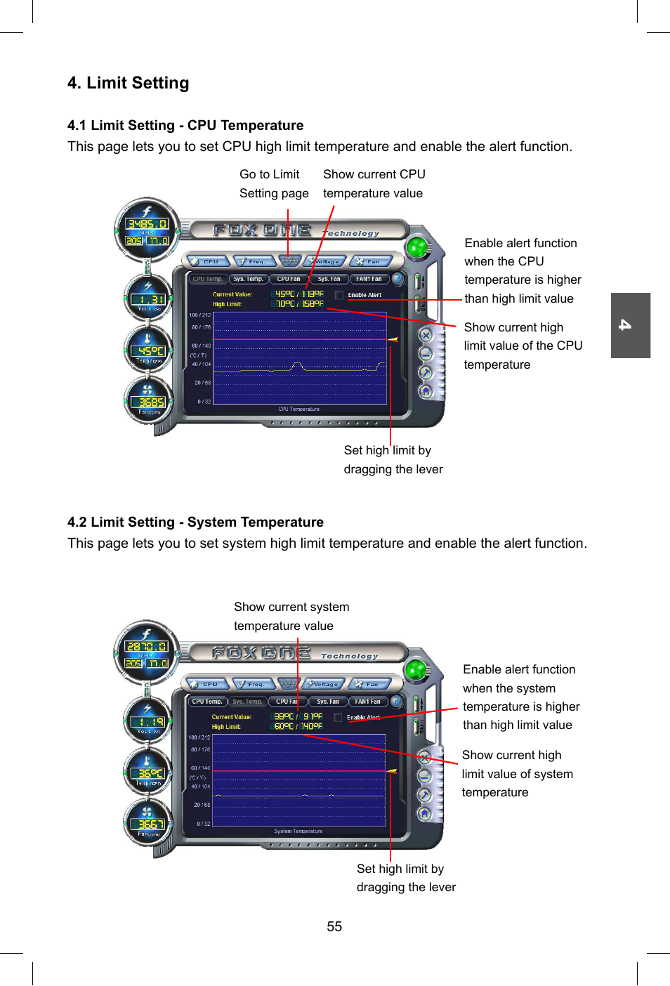 Limit setting | Foxconn G41M Series User Manual | Page 62 / 75