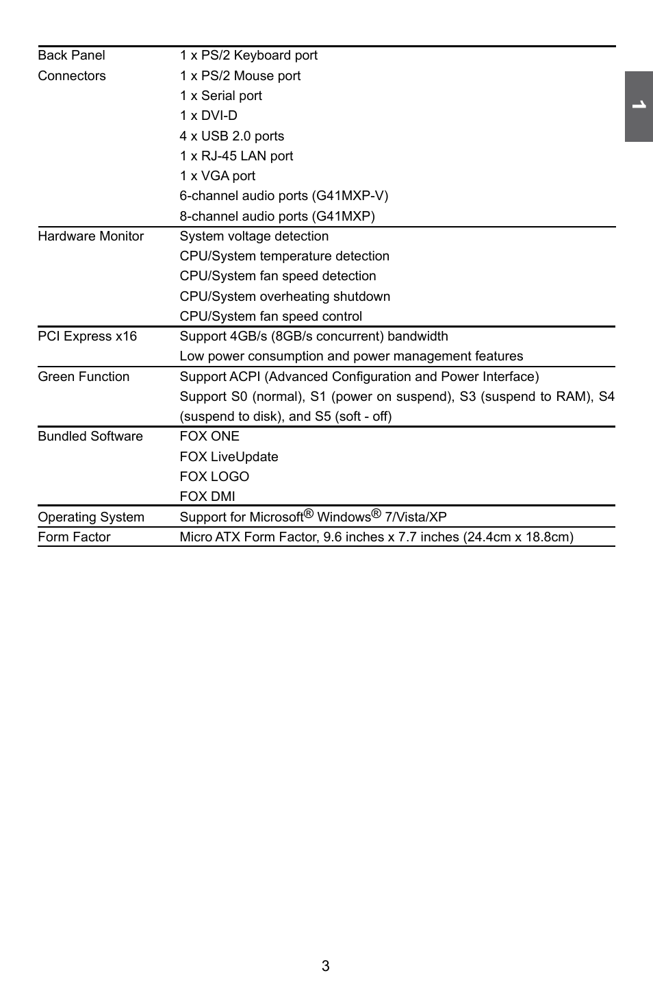 Foxconn G41MXP User Manual | Page 10 / 74