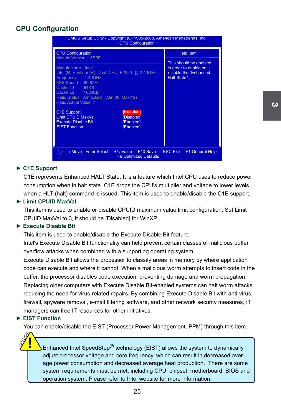 Cpu configuration | Foxconn G41S User Manual | Page 32 / 69