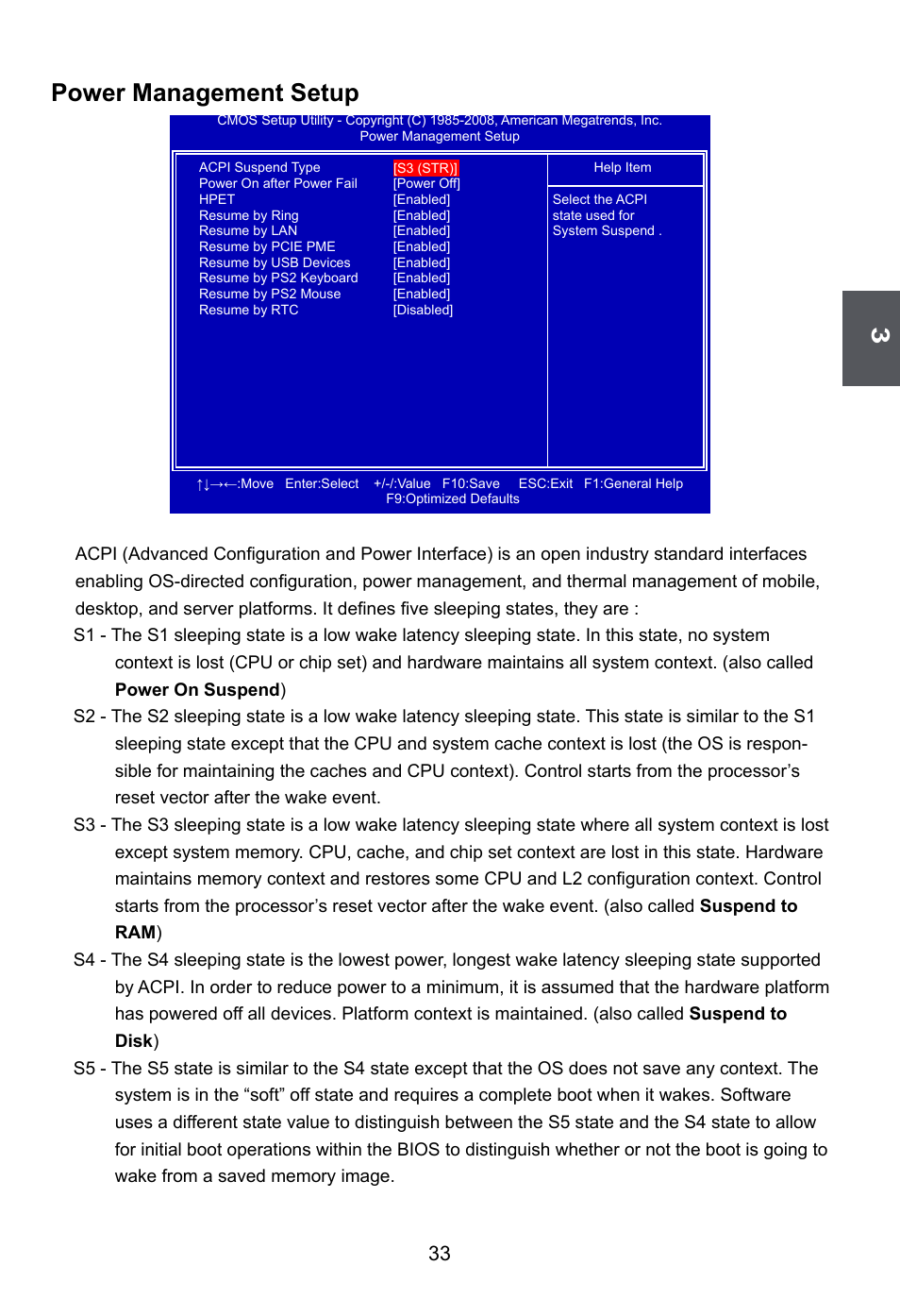 Power management setup | Foxconn G41S User Manual | Page 40 / 69