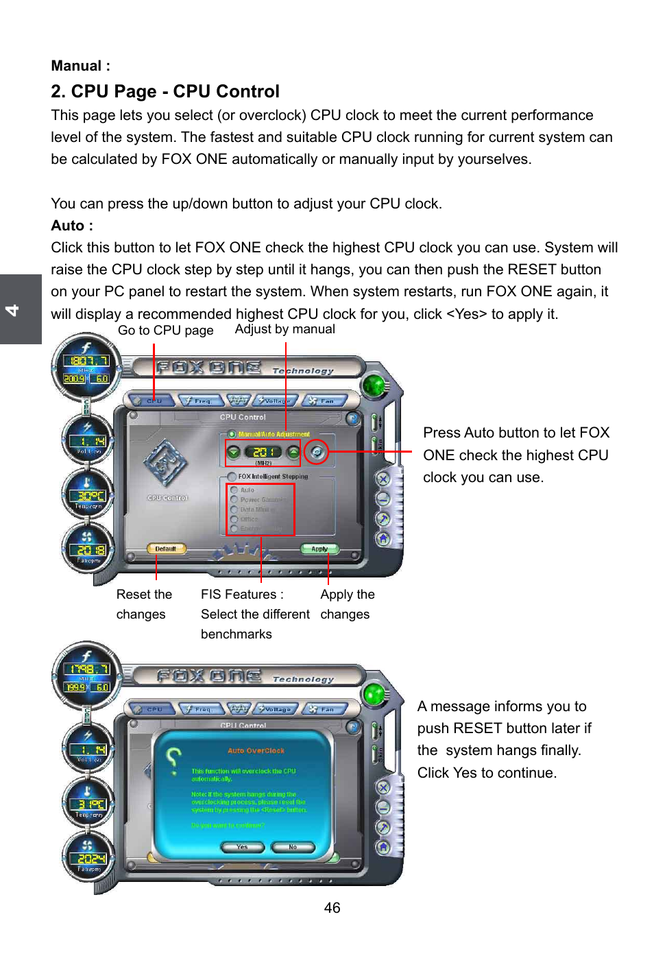 Cpu page - cpu control | Foxconn G41S User Manual | Page 53 / 69