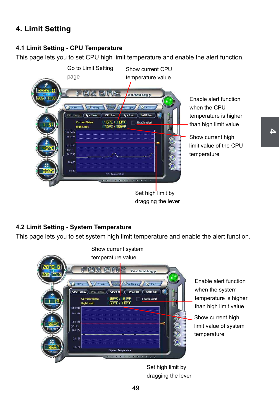 Limit setting | Foxconn G41S User Manual | Page 56 / 69