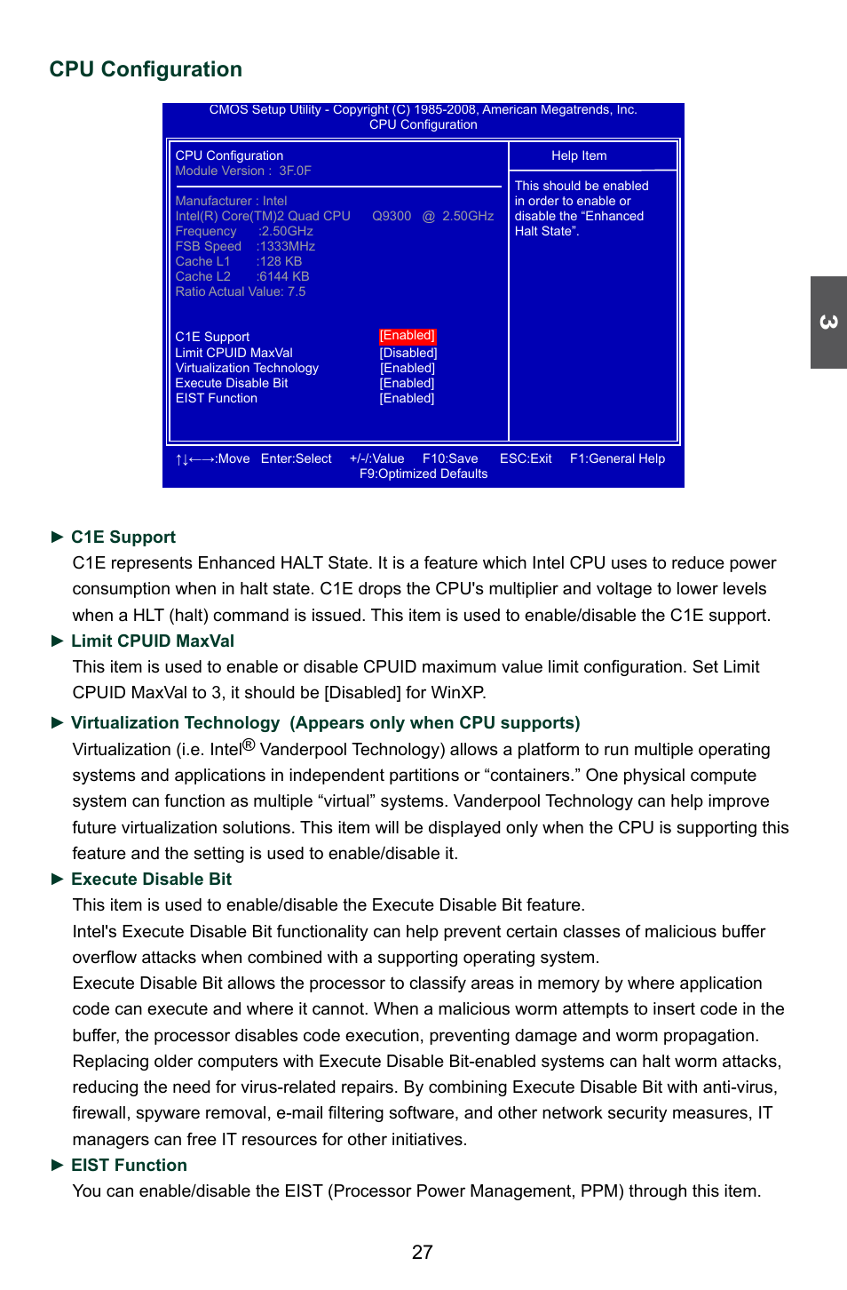 Cpu configuration | Foxconn P41A-G User Manual | Page 34 / 72