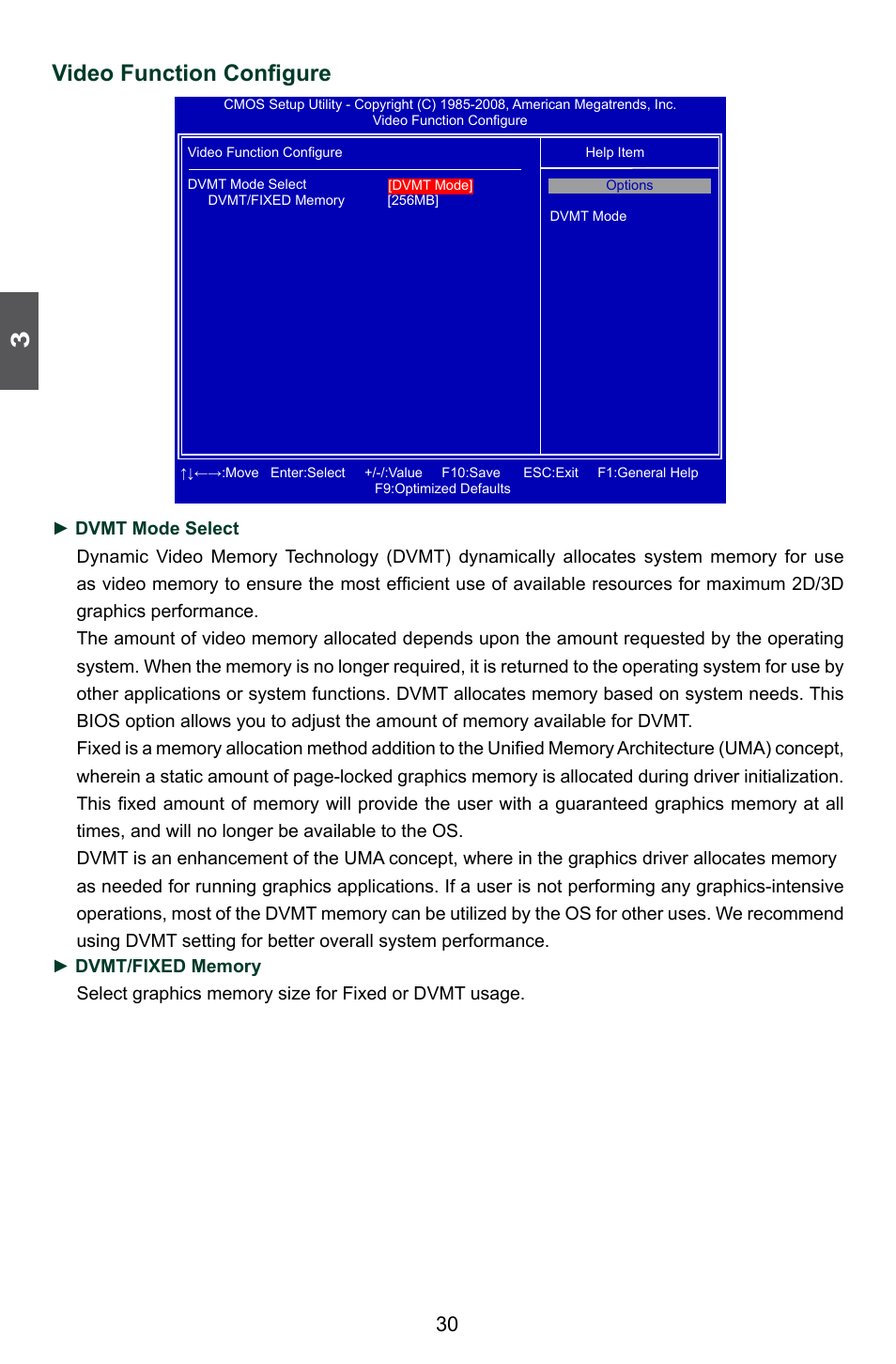 Video function configure | Foxconn P41A-G User Manual | Page 37 / 72