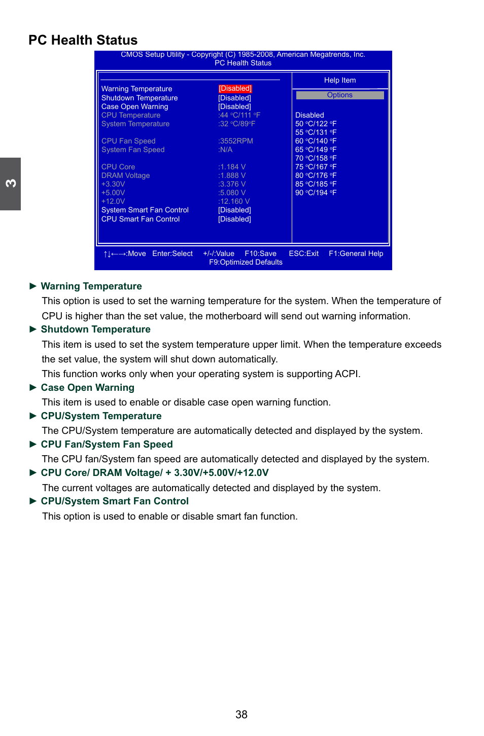 Pc health status | Foxconn P41A-G User Manual | Page 45 / 72