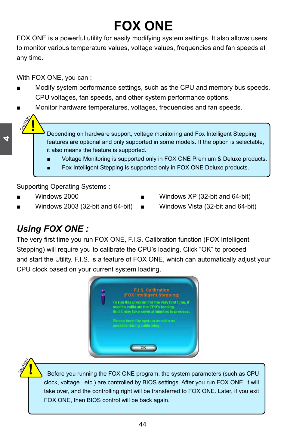 Fox one, Using fox one | Foxconn P41A-G User Manual | Page 51 / 72