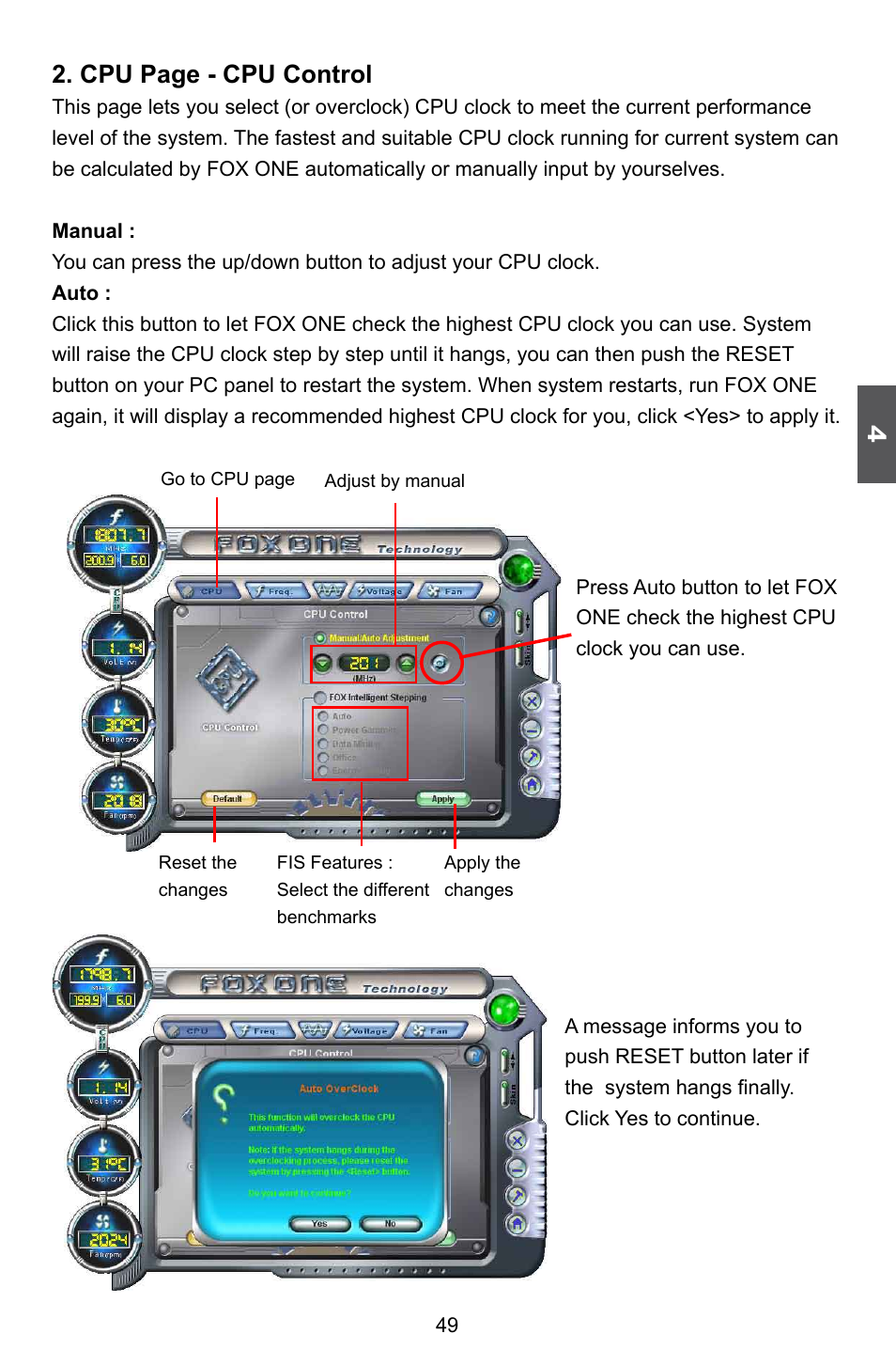 Cpu page - cpu control | Foxconn P41A-G User Manual | Page 56 / 72