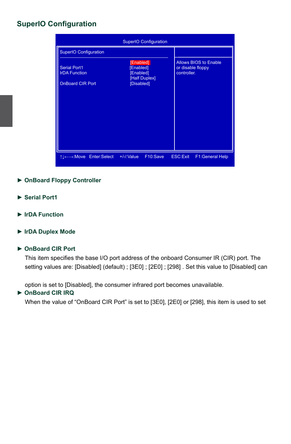 Superio configuration | Foxconn G45M User Manual | Page 45 / 116