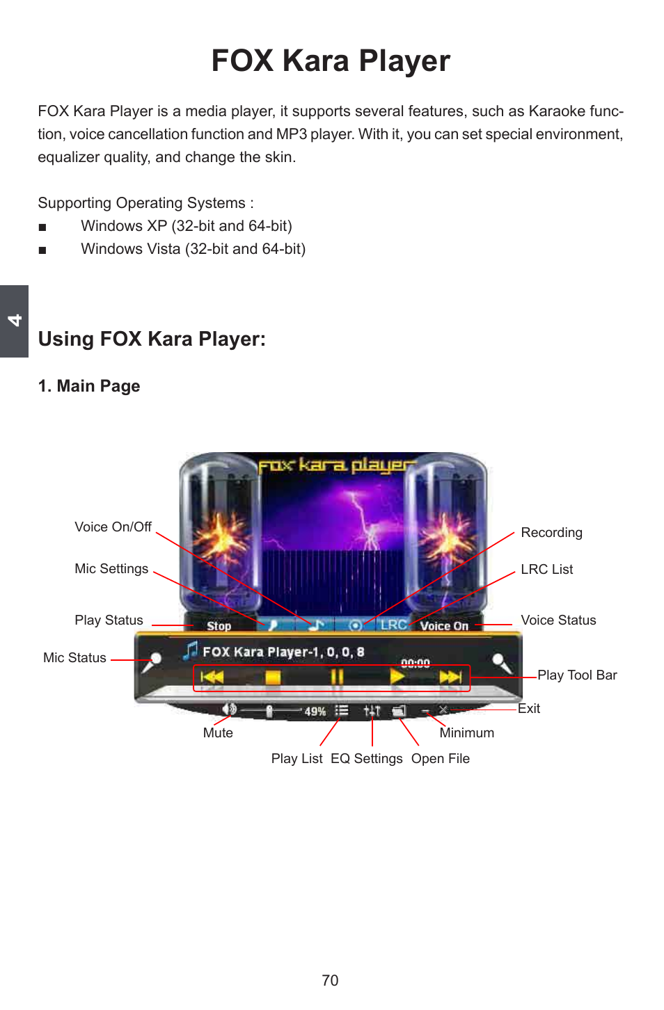 Fox kara player, Using fox kara player | Foxconn G45MG User Manual | Page 77 / 124