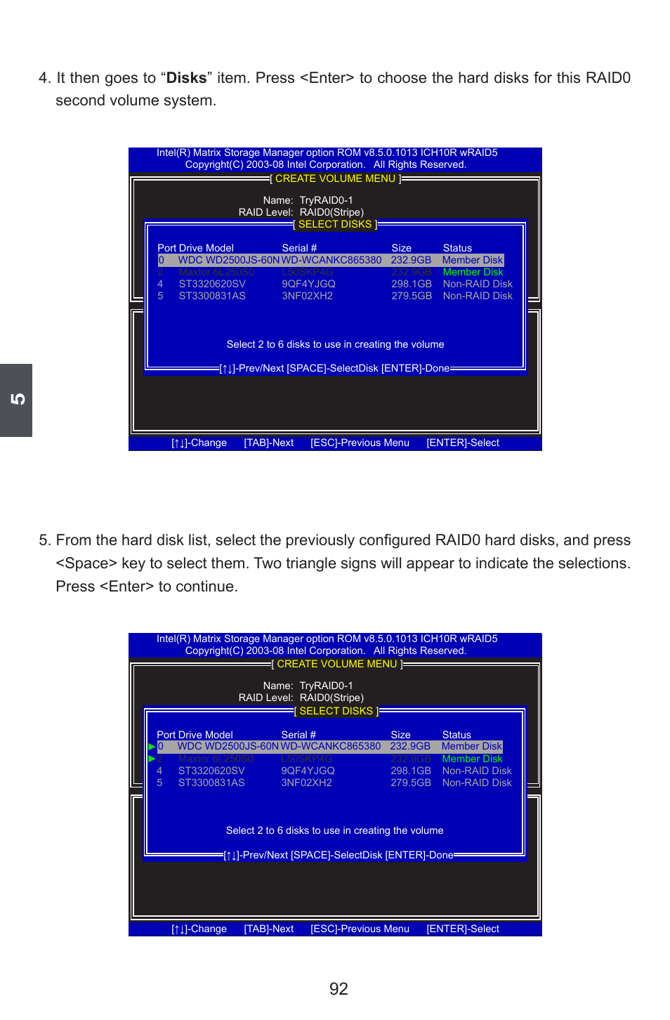 Creating raid 1 | Foxconn G45MG User Manual | Page 99 / 124