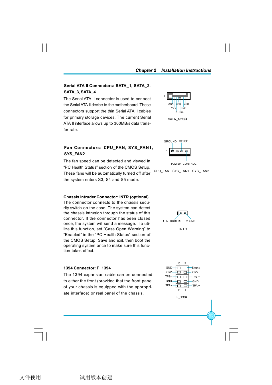 Chapter 2 installation instructions | Foxconn G9657MA-8EKRS2H User Manual | Page 22 / 69
