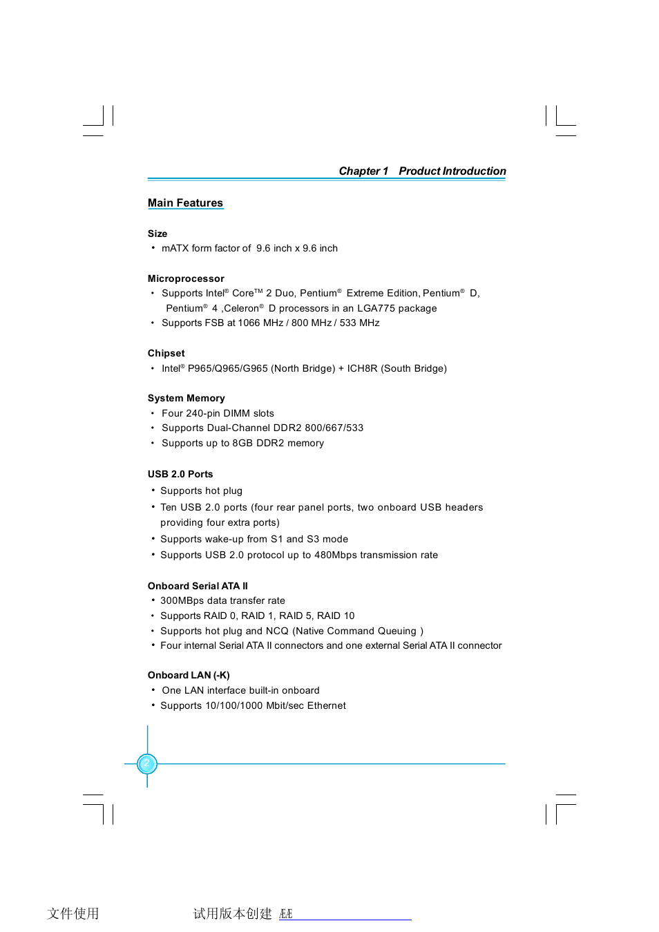 Foxconn G9657MA-8EKRS2H User Manual | Page 9 / 69