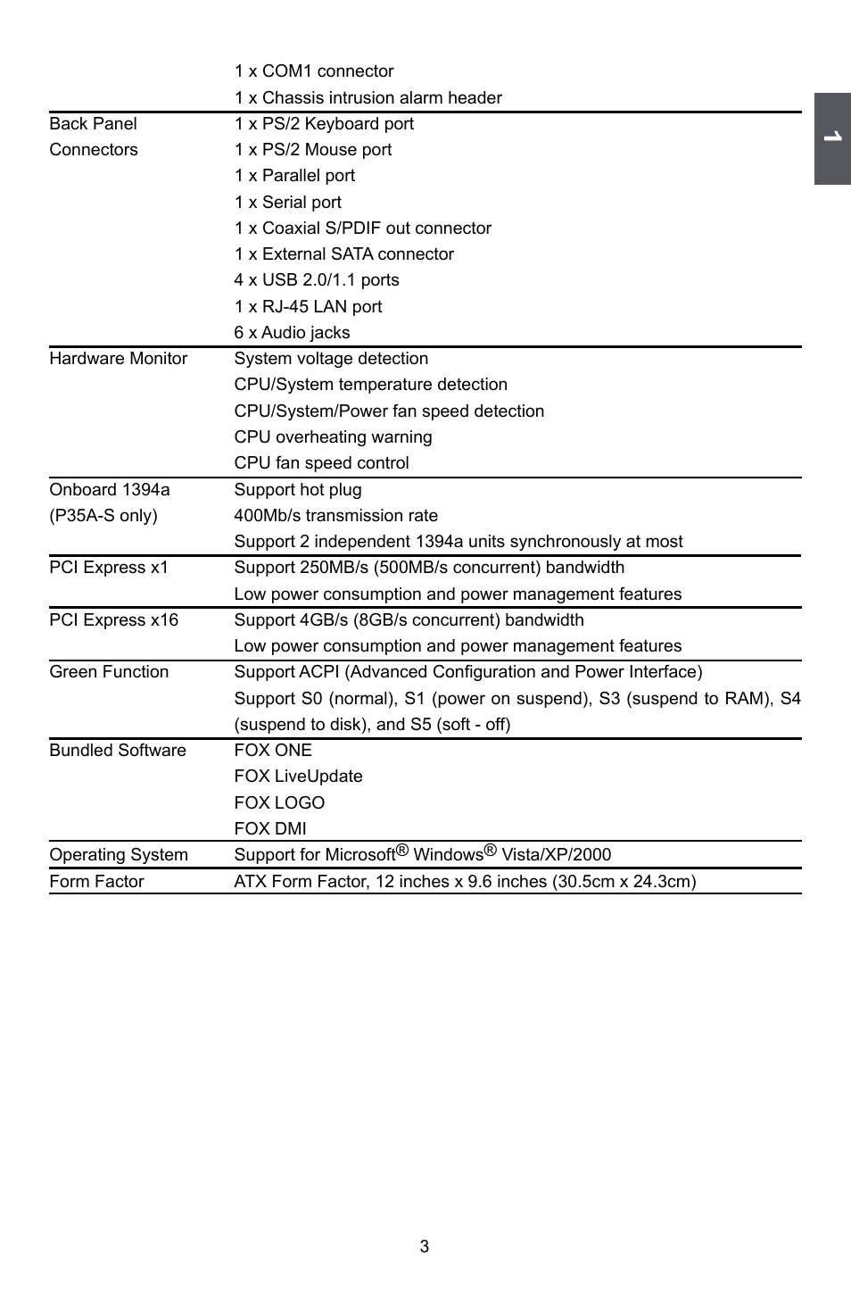 Foxconn P35A User Manual | Page 10 / 117