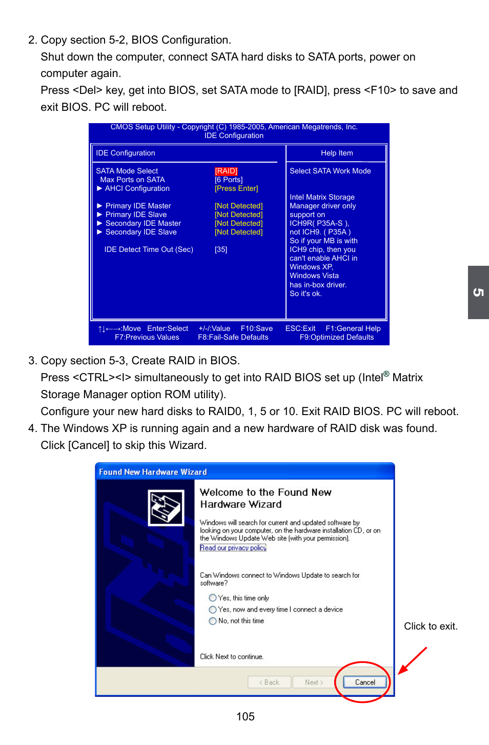 Click to exit | Foxconn P35A User Manual | Page 112 / 117