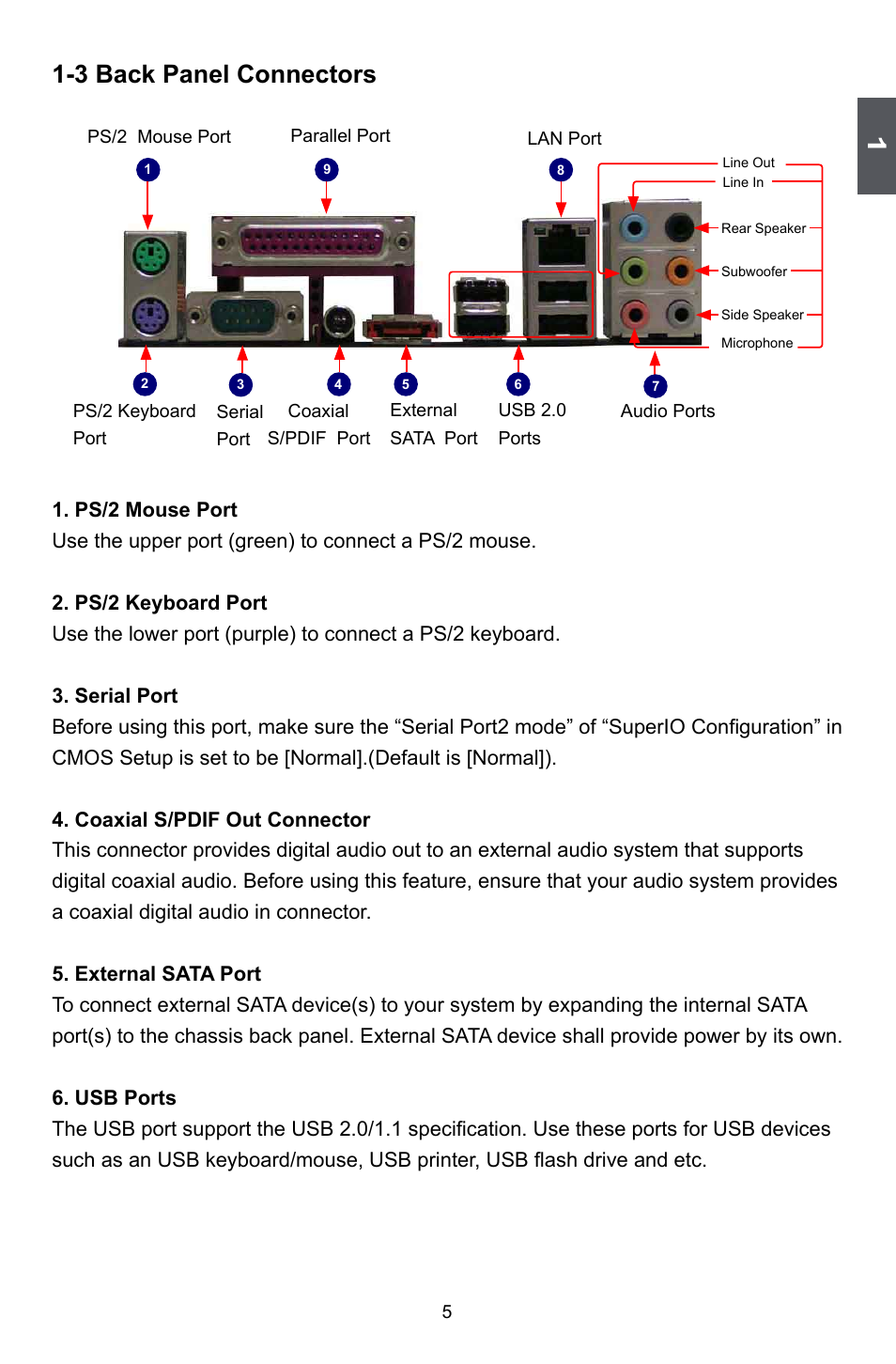 3 back panel connectors | Foxconn P35A User Manual | Page 12 / 117