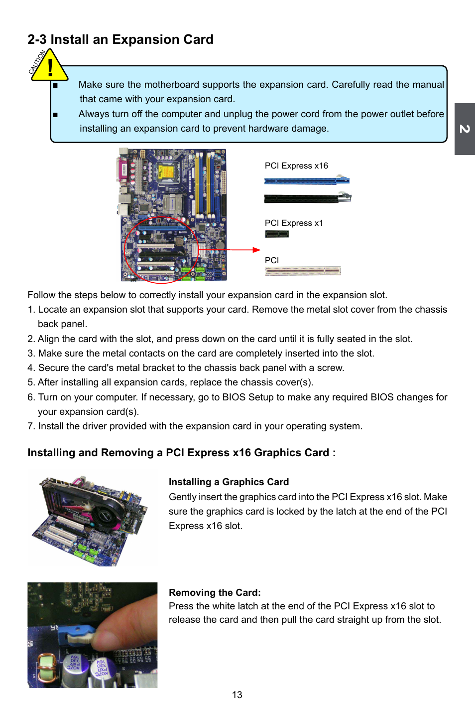 3 install an expansion card | Foxconn P35A User Manual | Page 20 / 117