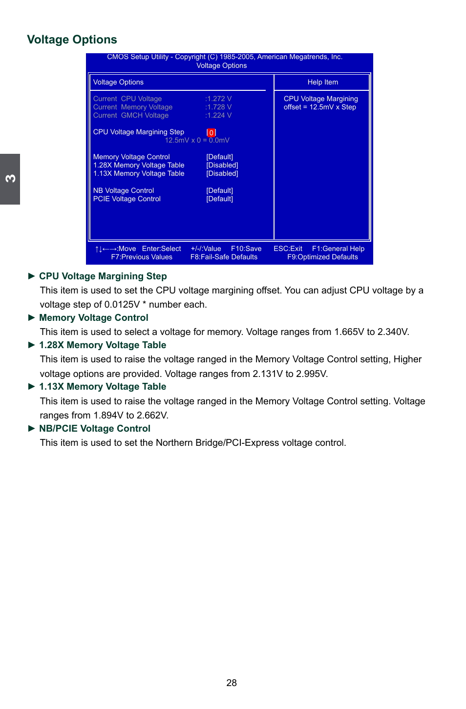 Voltage options | Foxconn P35A User Manual | Page 35 / 117