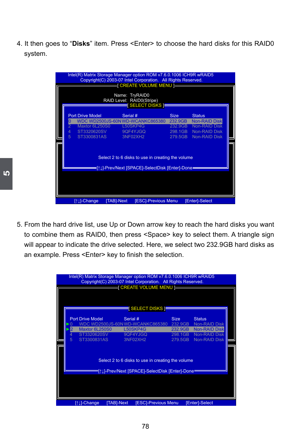 Creating raid 1 | Foxconn P35A User Manual | Page 85 / 117