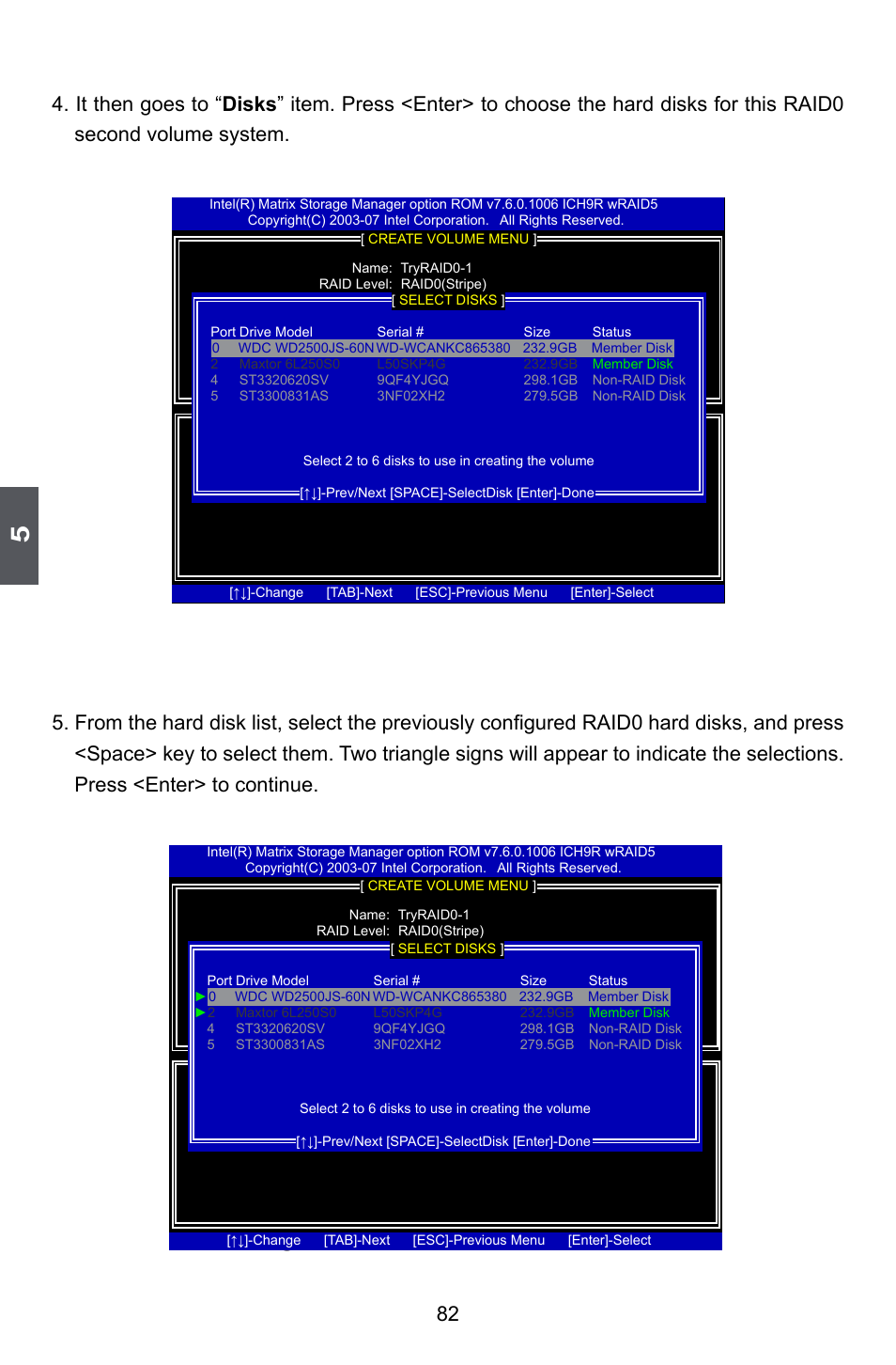 Creating raid 1 | Foxconn P35A User Manual | Page 89 / 117