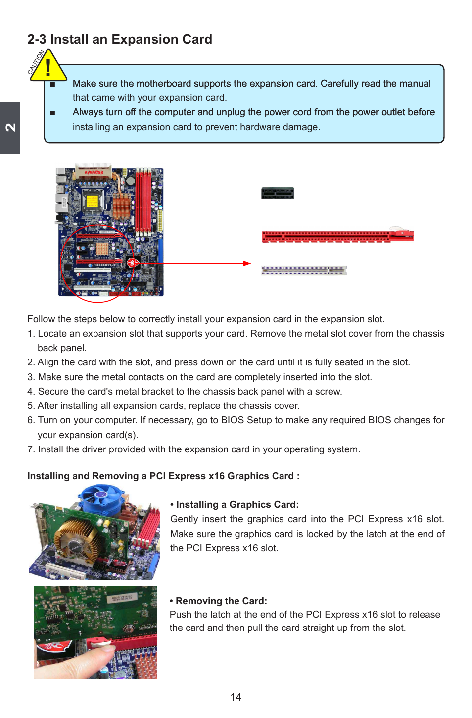 3 install an expansion card | Foxconn Avenger User Manual | Page 21 / 119
