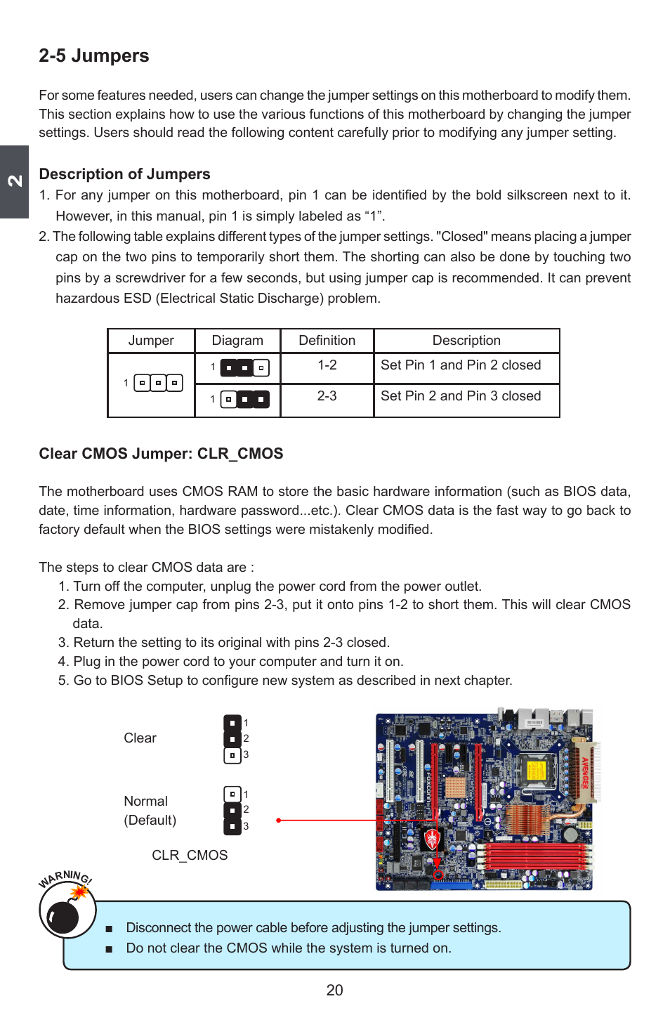 5 jumpers | Foxconn Avenger User Manual | Page 27 / 119