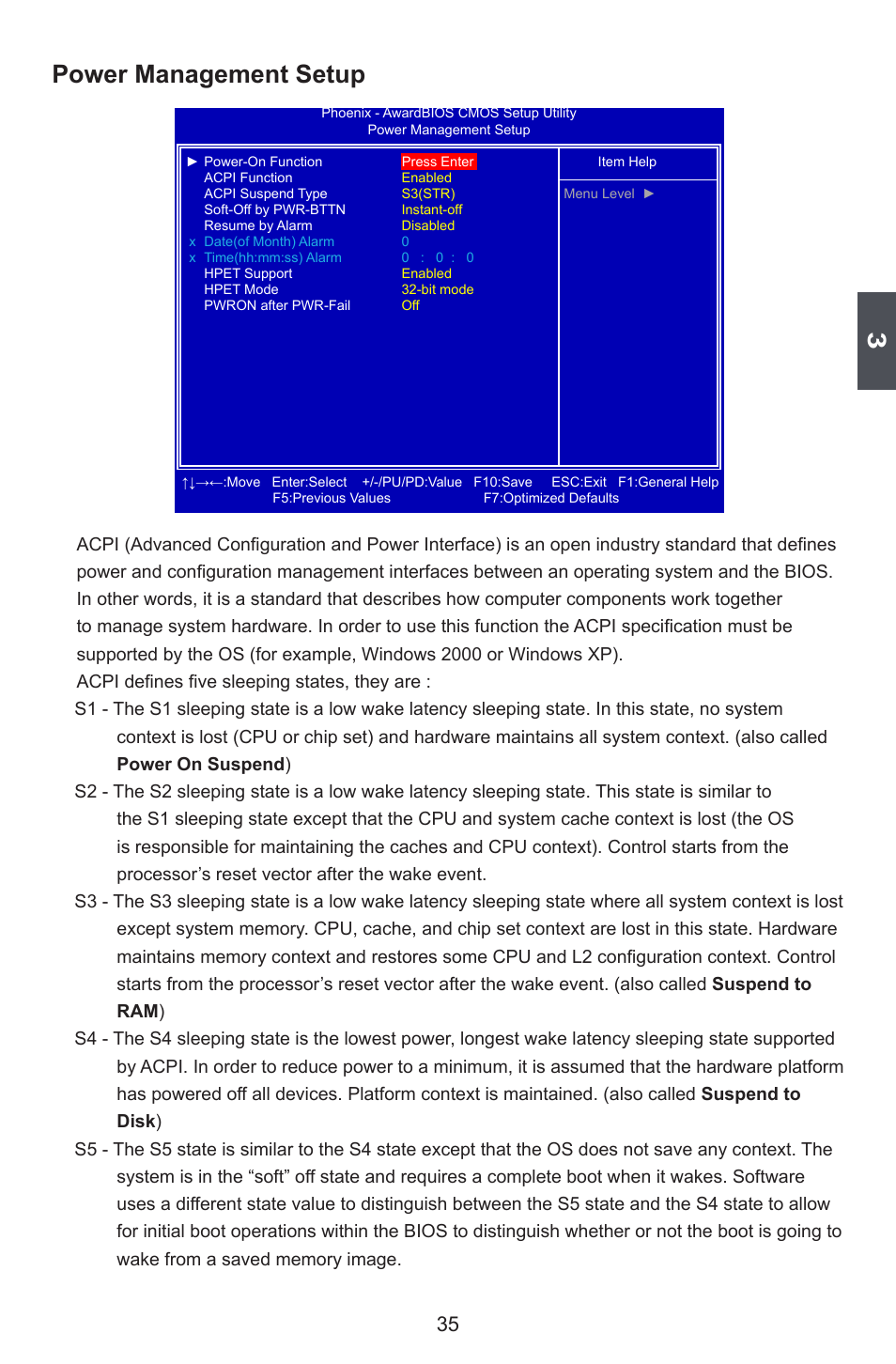 Power management setup | Foxconn Avenger User Manual | Page 42 / 119