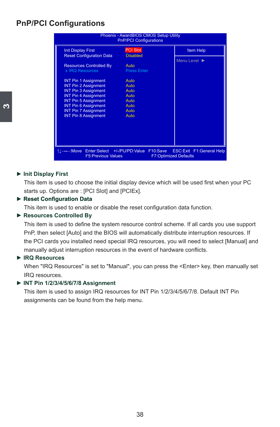 Pnp/pci configurations | Foxconn Avenger User Manual | Page 45 / 119
