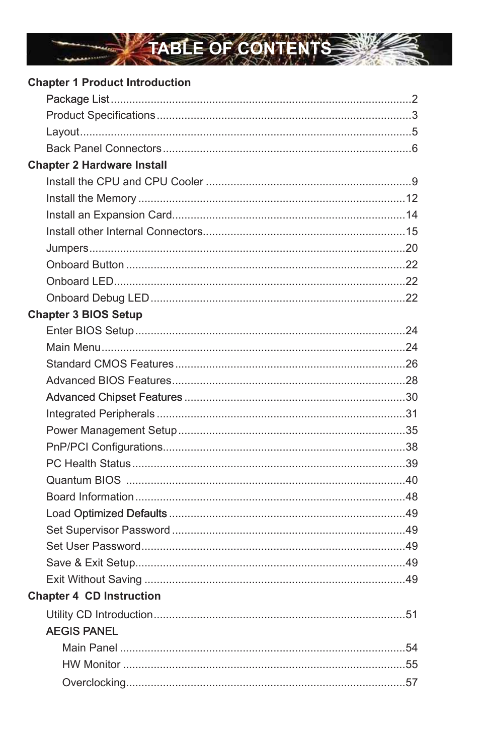 Foxconn Avenger User Manual | Page 6 / 119
