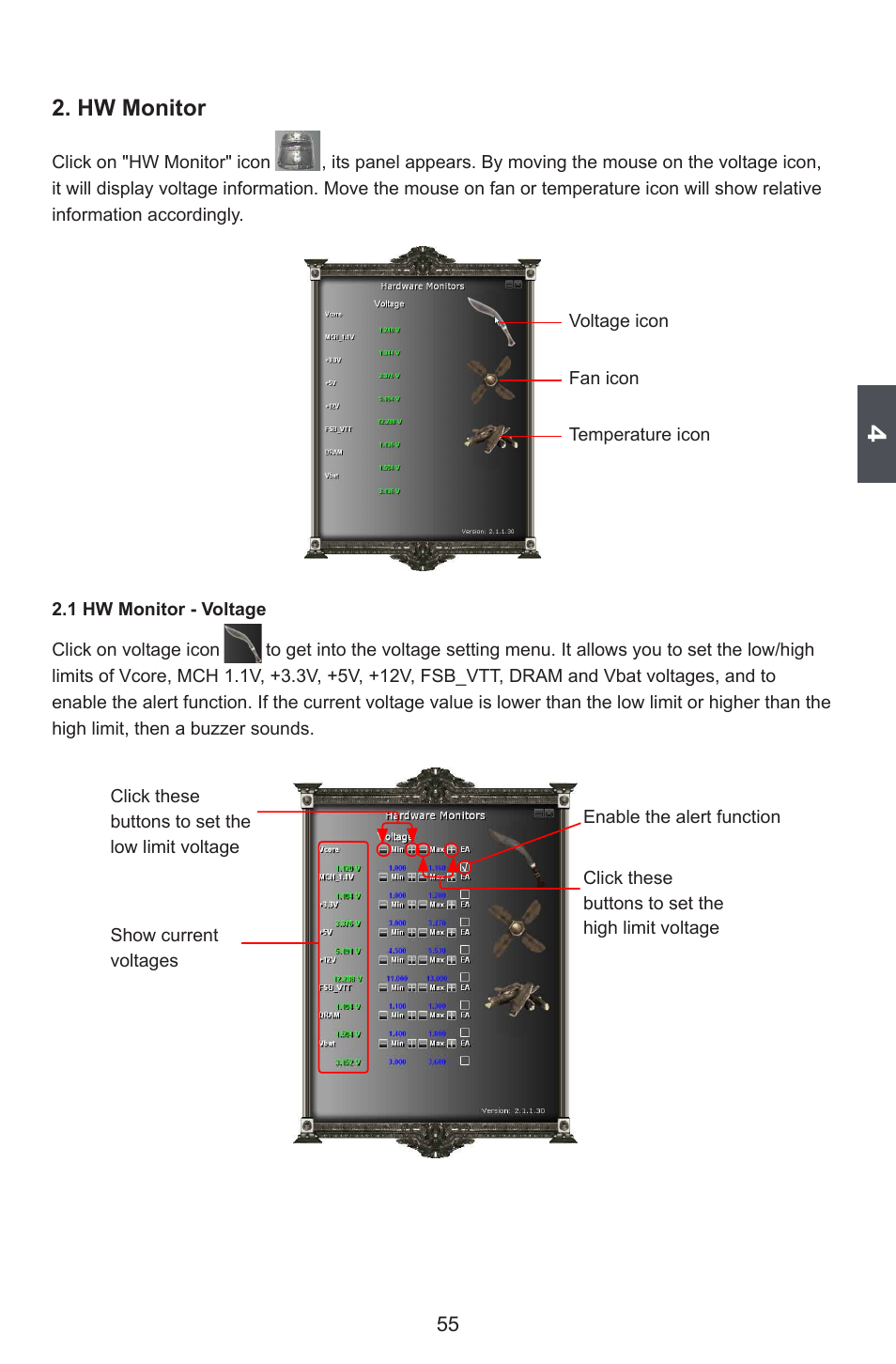Hw monitor | Foxconn Avenger User Manual | Page 62 / 119