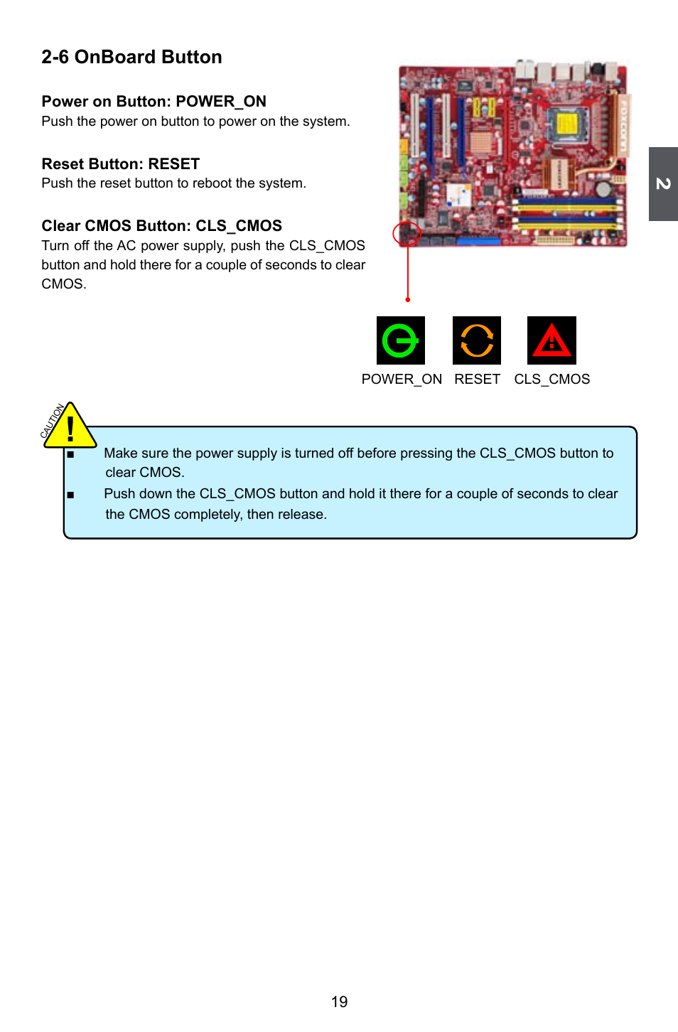 6 onboard button | Foxconn ELA User Manual | Page 26 / 117