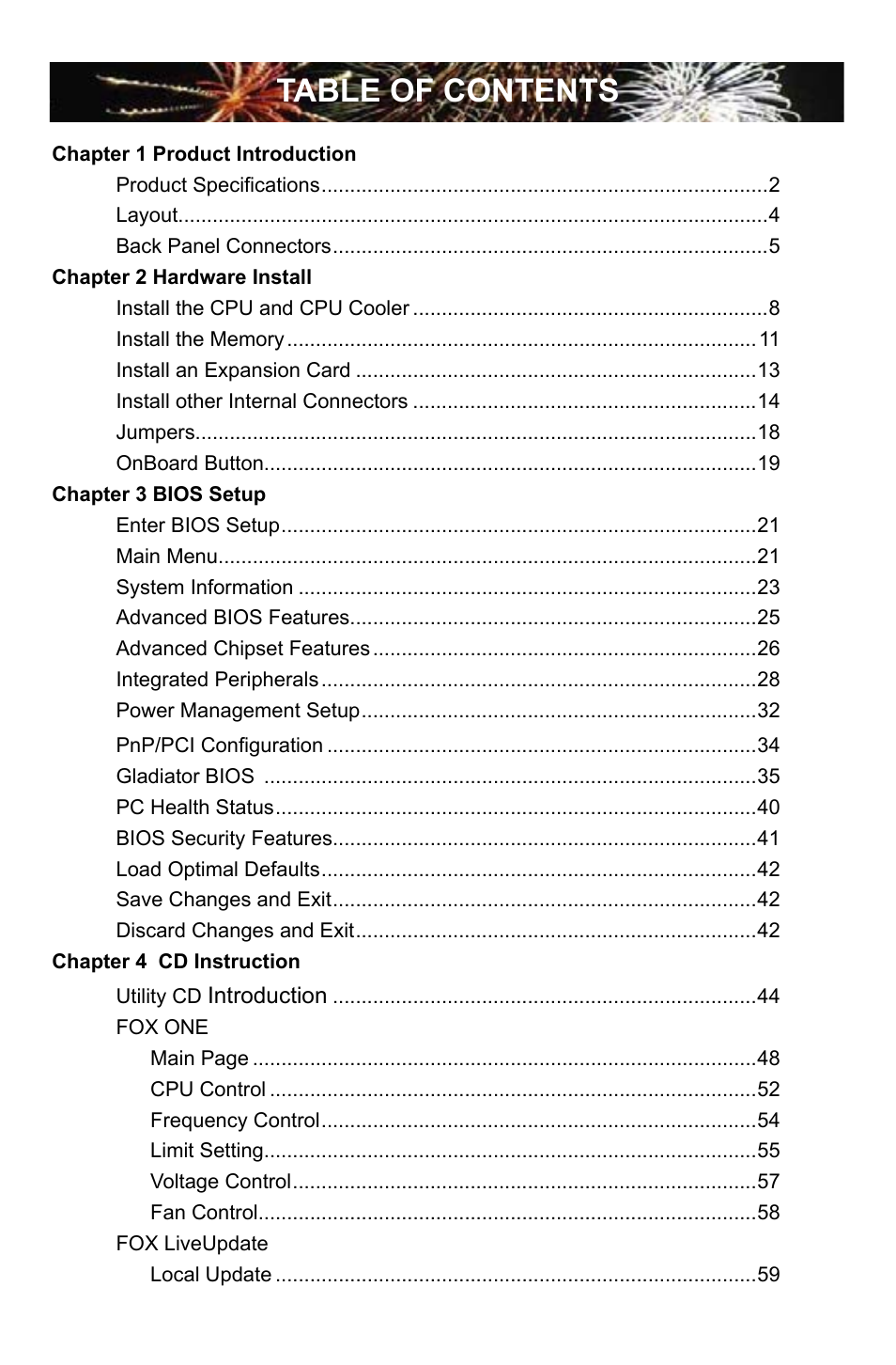 Foxconn ELA User Manual | Page 6 / 117