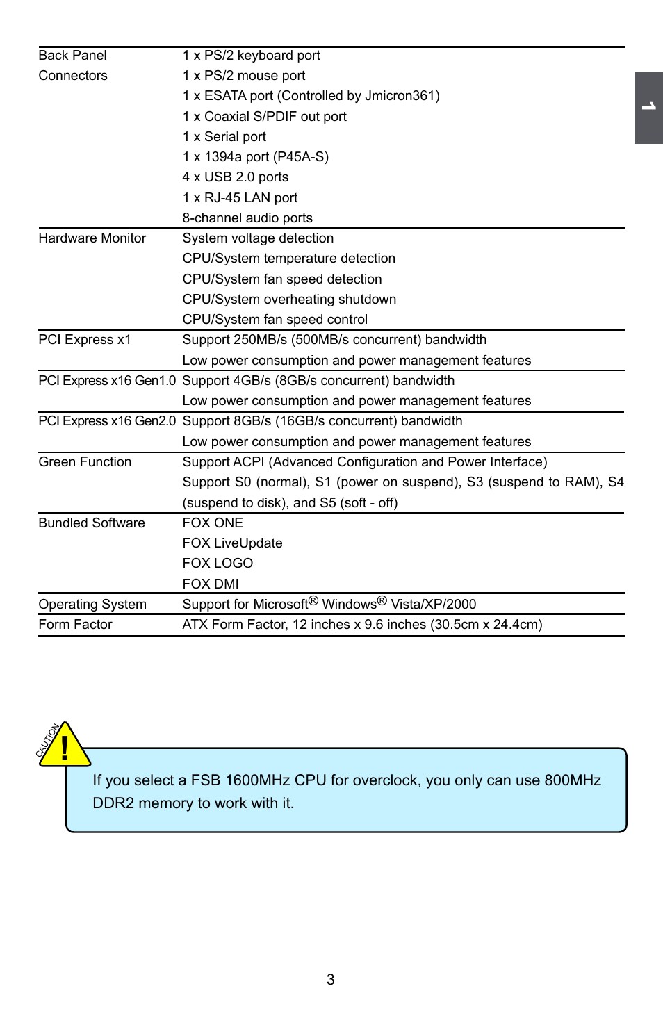 Foxconn P45A User Manual | Page 10 / 116