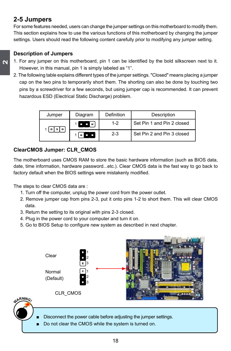 5 jumpers | Foxconn P45A User Manual | Page 25 / 116