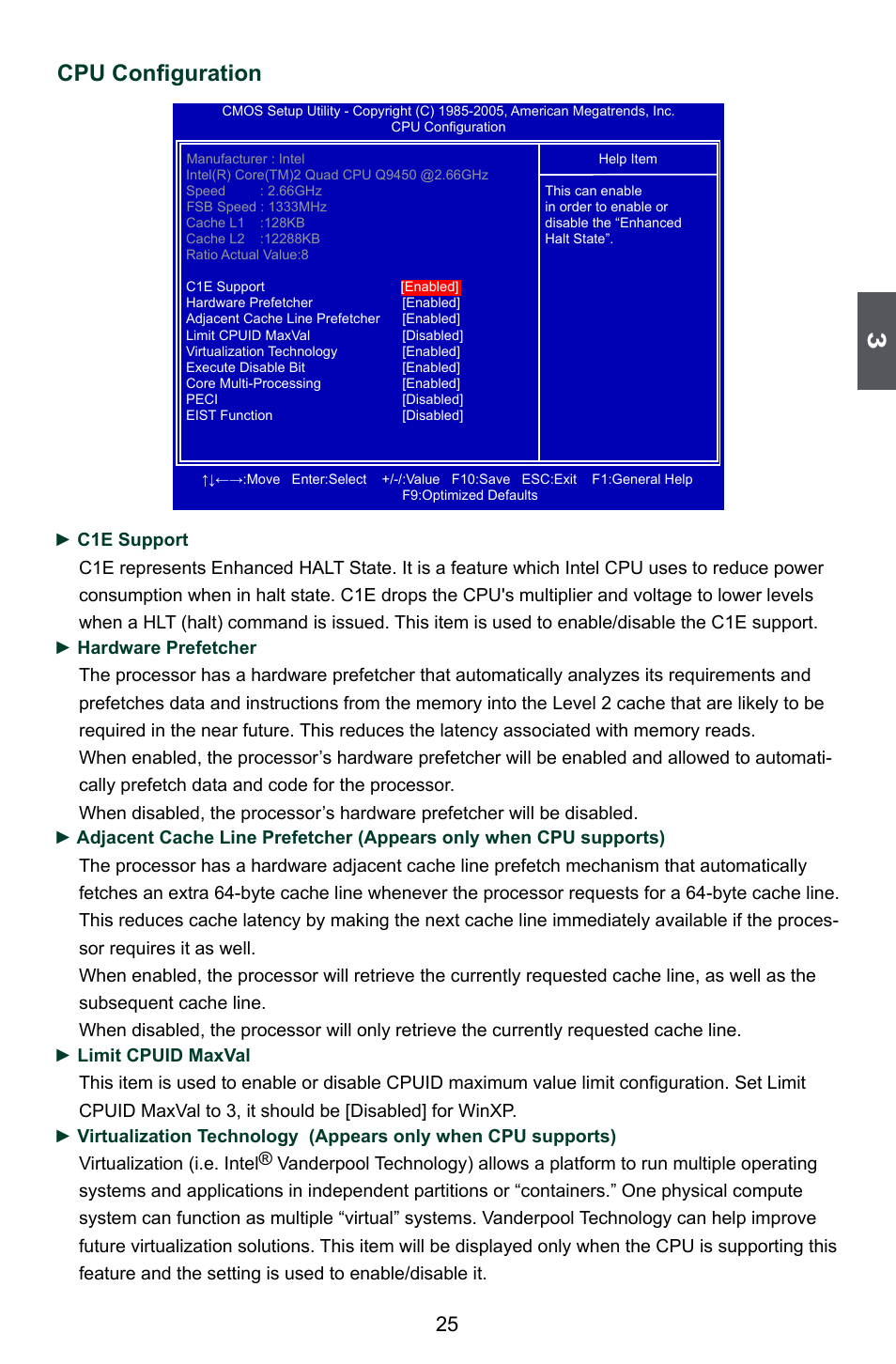 Cpu configuration | Foxconn P45A User Manual | Page 32 / 116