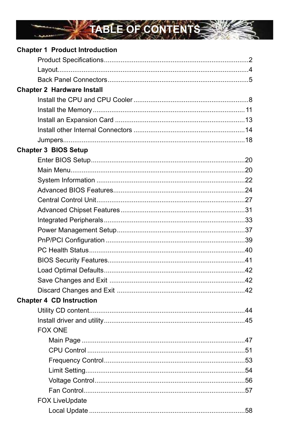 Foxconn P45A User Manual | Page 6 / 116